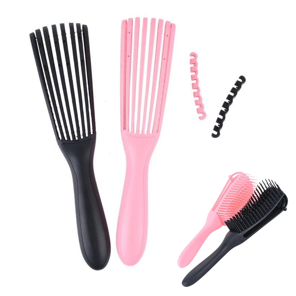 Detangling Brush with Removable Bracket and Hair Accessories